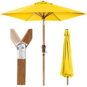Best Choice Products 10ft Market Umbrella Yellow $29.99 + Free S&H at Amazon