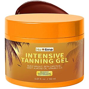 HAOTIME Tanning Lotion, Fast Tan Accelerator for Natural Browning, Deep Dark Tan with Beta-Carotene, Vitamins C & E, Natural Oils Tanning Gel, 5.07 Oz $9.99