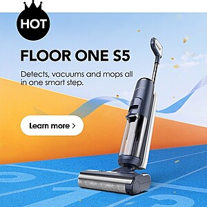 Cert. Refurb: Tineco FLOOR ONE S5 Smart Cordless Wet-Dry Vacuum Cleaner $75 + Free Shipping