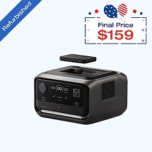 Cert. Refurb: EcoFlow River 3 Plus 286Wh Wireless Boost Combo & 5000mAh RAPID Power Bank $159 + Free Shipping
