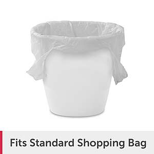 98 cents WALMART PICK UP Sterilite Bathroom Trash Can, 2.5 Gallon Small Plastic Garbage Bucket Bin with No Lid, White