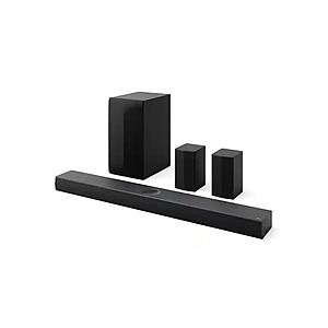 LG - 5.1.1-Channel S70TR Home Theater Soundbar with Wireless Subwoofer and Rear Speakers, Dolby Atmos, WOW Orchestra - Black $349.99 Bestbuy.com