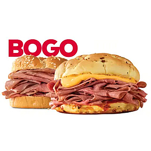 BOGO sandwiches ar Arbys this weekend