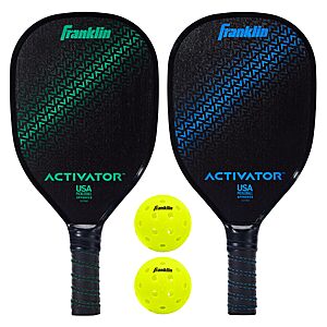 Franklin Sports Pickleball Paddle and Ball Set - Wooden - Activator - 2 Player - USAPA Approved $11.56 + FS Prime