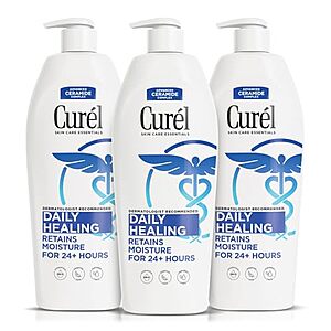 [NEW, SnS, AC] $13.90 | 3-Pack 13-Oz Curel Daily Healing Body Lotion at Amazon ($4.63 each)