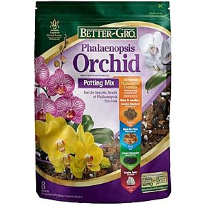 $6.97* | 8-Qt Better-Gro Phalaenopsis Orchid All-Purpose Organic Potting Soil Mix at Amazon