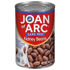 Joan of Arc Dark Red Kidney Beans, 15.5 Ounce (Pack of 12)~$9.04 After Coupon & S&S @ Amazon
