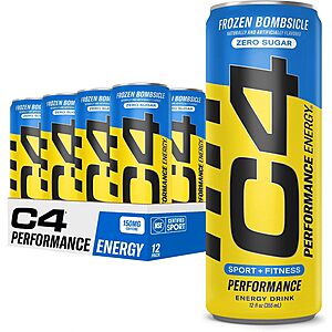 12-Pack 12-Ounce C4 Sugar-Free Energy Drink (Frozen Bombsicle) $10.47 w/ S&S + Free Shipping w/ Prime or on $35+
