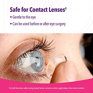 $7.24 S&S Clip Q or less iVIZIA Sterile Lubricant Eye Drops for Dry Eyes, Preservative-Free, Moisturizing, Contact Lens Friendly, 0.33 fl oz Bottle