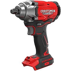 CRAFTSMAN V20 Variable Speed Brushless 1/2" Impact Wrench (Bare Tool) $99 + Free Shipping