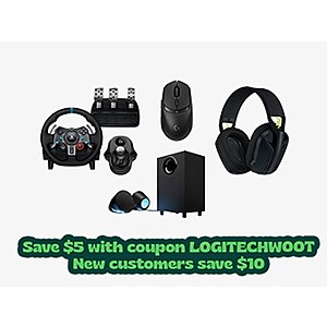 Woot!: Extra Savings on Select Logitech Gaming Products $5 Off + Free S&H w/ Amazon Prime