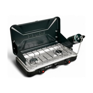 GasOne Portable 22,000 BTU Double Burner Propane Camping Stove w/ Auto Twist Turn Ignition & Wind Guard $39.99 + Free Shipping w/ Prime or $6 Fee per Order