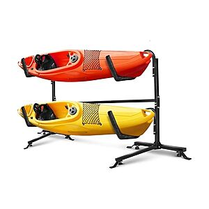 $69.99: Yes4All 175 lbs Storage Freestanding Double Kayak Rack at Woot!