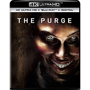 The Purge 4K UHD + Blu Ray + Digital $12.99 Amazon.com