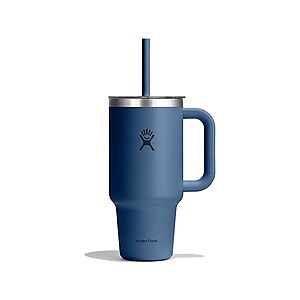 32-Ounce Hydro Flask Travel Tumbler w/ Handle & Straw (Harbor Blue) $16.99 + Free Shipping w/ Prime or $6 Fee per Order