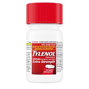 Tylenol Extra Strength Caplets - Acetaminophen - 24ct $1,49 AC, Tablets $1.59, GelCaps $1.99 + more