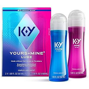 [SnS] $11.39 | 2-Pack 1.69-Oz K-Y Yours & Mine Personal Lubricant for Couples at Amazon