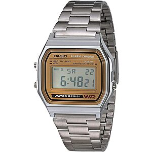 Casio Vintage A158WEA-9CF Casual Classic Digital Gold Bracelet Watch $22 + Free S&H w/ Prime or $35+