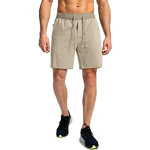 Soothfeel Men's Running Shorts with Zipper Pockets 9"/ 7"/ 5" Quick Dry Eight Basketball Gym Workout Athletic Shorts $12.95
