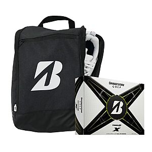 12-Count Bridgestone Golf Tour B X & Shoe Bag Bundle $33.02 (or less with coupon YMMV)+ Free Shipping w/ Prime or on $35+