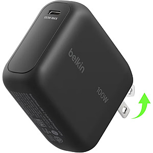 Belkin USB C Wall Charger 100W - Compact GaN Charger $25.49