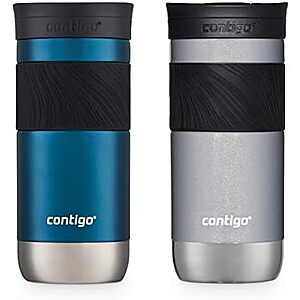 [AC] $34.48* | 2 × 2-Pack 16-Oz Contigo Byron 2.0 Snapseal Insulated Stainless Steel Travel Mug ($17.24 each) at Amazon