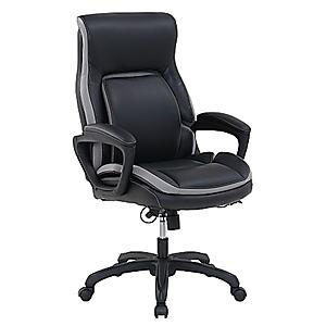 $179.90 Office Depot Free Store Pick Up (where stock exists) Shaquille O'Neal™ Amphion Ergonomic Bonded Leather High-Back Executive Office Chair, Black