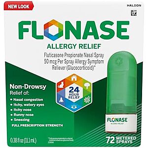 [SnS, AC] $5.63* | Flonase Allergy Relief Non Drowsy Nasal Spray (72 Sprays) at Amazon