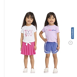 Champion Kids' 4-piece Skort Set $14.99 Qualifies for Buy 3 Save $10 (Ends Today 07/12) Also Qualifies for Buy 5-9 Save $20 Buy 10+ Save $50 free shipping Costco.com