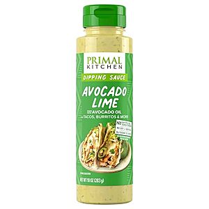 [NEW] $6.07 | 10-Oz Primal Kitchen Avocado Lime Dipping Sauce at Amazon