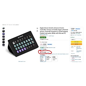 Elgato Stream Deck XL Advanced Studio Controller, 32 Keys $199