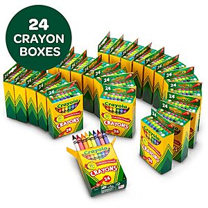 24-Pack Crayola Bulk Crayons $12.99 + Free Shipping w/ Prime or on $35+