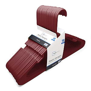 18-Count Mainstays Collegiate Clothing Hangers (Red Sedona) $0.50 + Free Shipping w/ Walmart+ or on $35+