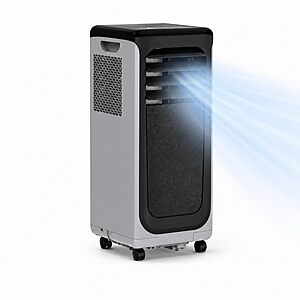 Coolblus Portable Air Conditioners 12000 BTU, Wi-Fi Smart Portable AC Unit for Room Up to 550 Sq.Ft,, Window Kit, Black-12000BTU-WIFI $259.99