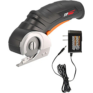 WORX - 4V ZipSnip Electric Rechargeable Cordless Electric Scissors, Fabric Scissors, Rotary Cutter with self sharpening blade - Black $24.99 Bestbuy.com