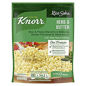 [AC] $0.70* | 5.4-Oz Knorr Herb & Butter Rice & Pasta Sides at Amazon
