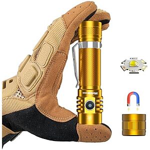 [AC] $16.99* | Wurkkos WK03 1200 Lumen EDC Flashlight (Black or Gold) at Amazon