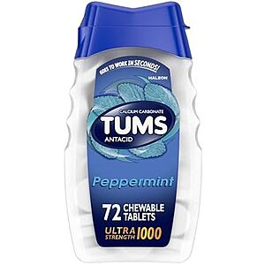 [SnS, AC] $2.73** | 72-Ct TUMS Ultra Strength Chewable Antacid Tablets (Peppermint) at Amazon