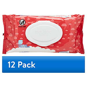 (12 pack) Equate Baby Everyday Clean Wipes with Aloe Vera and Vitamin E, 80 Wipes $19.1