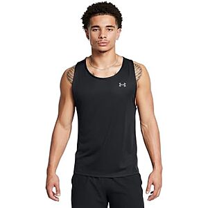[AC] $11.48* | Under Armour Men’s Velocity Tank Top (Black / Pitch Gray) at Amazon