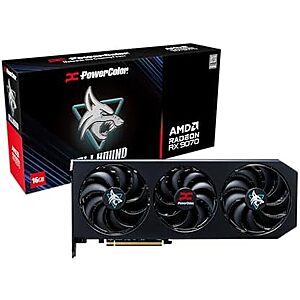 $527.20* | PowerColor Hellhound AMD Radeon RX 9070 16GB GDDR6 PCIe 5.0 Graphics Card at Amazon