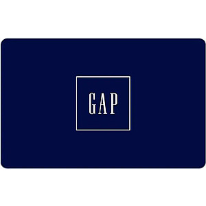 $38: GAP $50 Gift Card (Email Delivery) at Newegg, Limit 10 per customer.
