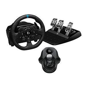 [AC] $284.99* | Logitech G923 Racing Wheel w/ Pedals & Shifter (PS4, PS5, PC) at Amazon