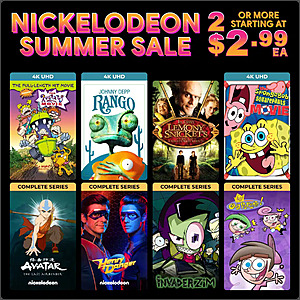 Fanflix: Paramount/Nickelodeon Summer Sale $2.99 wyb 2+