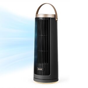 LEVOIT Tower Fan for Bedroom, 20dB Portable Fan with 23ft/s, Up to 20-Hour Battery Life, Easy-to-Carry Desk Fan, 5 Speeds 90° Oscillation, DC Motor, Night Light & Timer, for $70