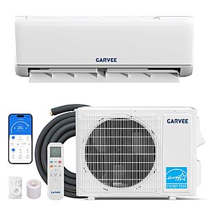 Garvee18000 BTU 21 SEER2 Ductless Mini Split AC & Heat Pump, WiFi Control, Compatible with Alexa, 230V Energy Efficient Inverter System, Cools Up to 1000 Sq.ft $611.55