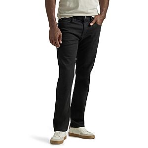 Lee Men's Legendary Slim Straight Jean Overdye Black 36W x 34L + Free S&H w/ Prime or $35+ $32.2