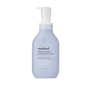 $7.70* | 2-Count 13.5-Oz Method Dream Foam, Foaming Body Wash (Sea Spray + Salt Air) at Amazon