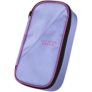 Five Star High-Capacity Pencil Pouch with Zipper Storage Organizer(Lilac/Berry) $3.70 + Free S&H w/ Prime or $35+
