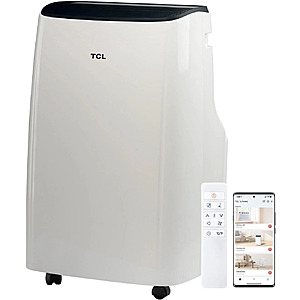Refurbished Excellent: TCL H7P38W 7,000 SACC BTU (11,000 BTU ASHRAE) 3-in-1 Smart Portable Air Conditioner 300 Sq. Ft. - White $169.99